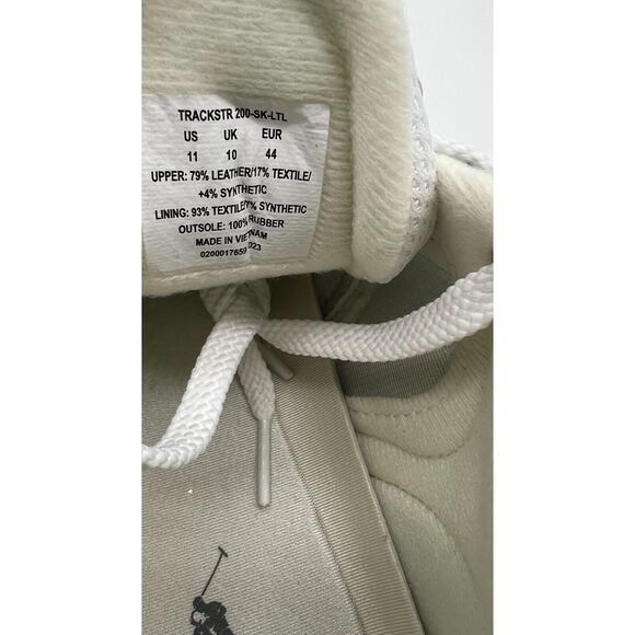 Polo Ralph Lauren Men's Trackster 200 Hairy Gray Suede Sneakers Size 11 - Picture 3 of 12